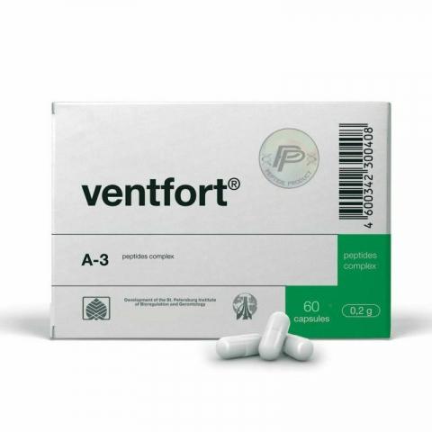 Ventfort - A-3 Blood Vessel Peptide Bioregulator - 60 Capsules Regular price